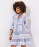 Joe brown Summer Stripe Tunic Dress: Blue / 8