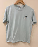 PALM TREE EMBROIDERED T-SHIRT - M232: Vert