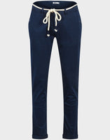 Navy chino style trousers
