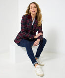 Joe Brown Isla Check Jacket: Berry/Navy / 12