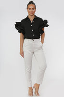 Peg Leg Trousers: Royal Blue / 27 / XL