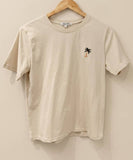 PALM TREE EMBROIDERED T-SHIRT - M232: Rose