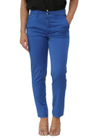 Peg Leg Trousers: Royal Blue / 27 / XL