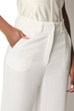 Linen Trousers - White: 14