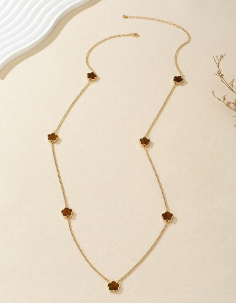 Long clover necklace