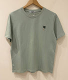PALM TREE EMBROIDERED T-SHIRT - M232: Rose