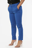 Peg Leg Trousers: Royal Blue / 27 / XL