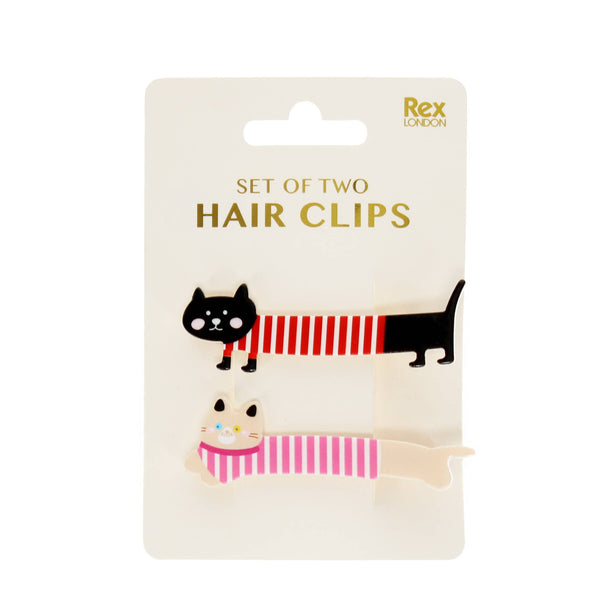 Hair clips (set of 2) - Cats