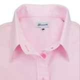 Grenouille Ladies Long Sleeve Pink Cotton Oxford Shirt: uk14