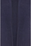 Yumi Navy Cropped Cardigan With Bell Sleeves: Navy / S