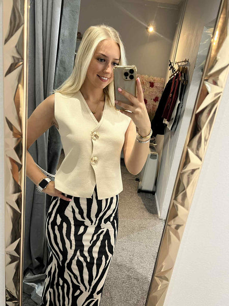 Beige waistcoat