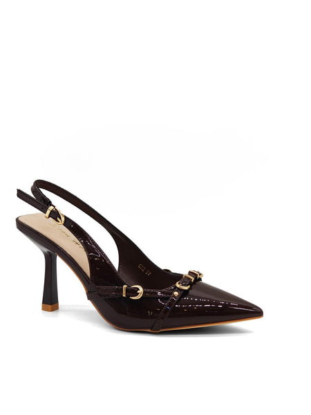 Choclate slingbacks