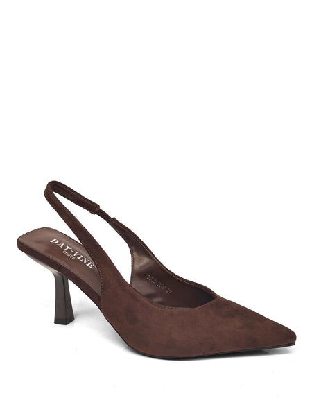 Choclate slingbacks