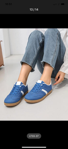 Blue trainers