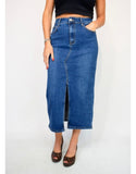 Denim Midi Skirt