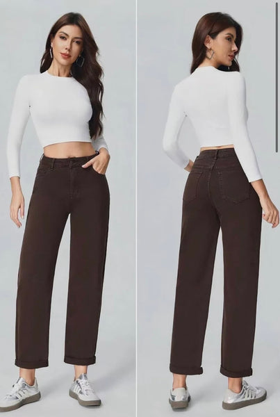 BALLOON BROWN JEANS