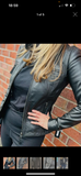 Real leather biker jacket size up 2 sizes