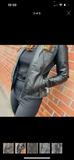 Real leather biker jacket size up 2 sizes