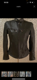 Real leather biker jacket size up 2 sizes