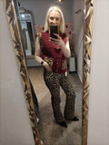 Leopard jeans