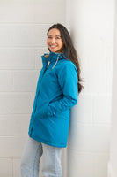 Lighthouse coat teal