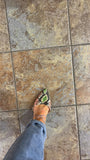 Print flat slingbacks
