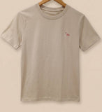 FLAMINGO EMBROIDERED T-SHIRT M235: Rose
