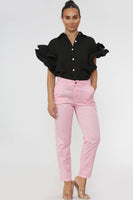 Peg Leg Trousers: Royal Blue / 27 / XL