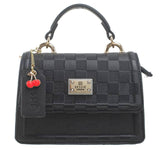 EMBOSSED MULTIWAY WITH CHERRY CHARM: Green