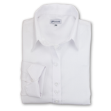 Grenouille Ladies Long Sleeve White Oxford Shirt: size 18